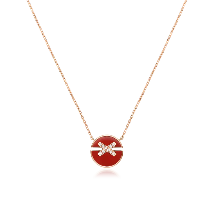 [Regal Jewels]JEUX DE ROSE GOLD DIAMOND NECKLACE