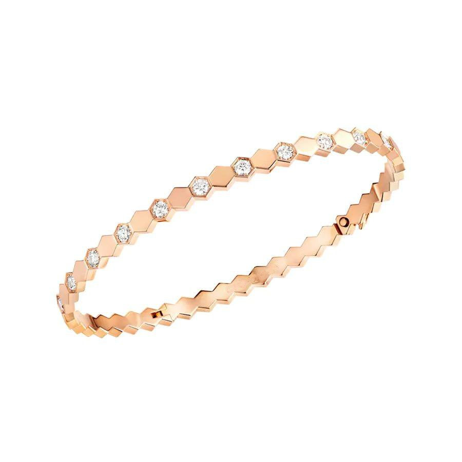 [Regal Jewels]BEE LOVE PINK GOLD DIAMOND BRACELET