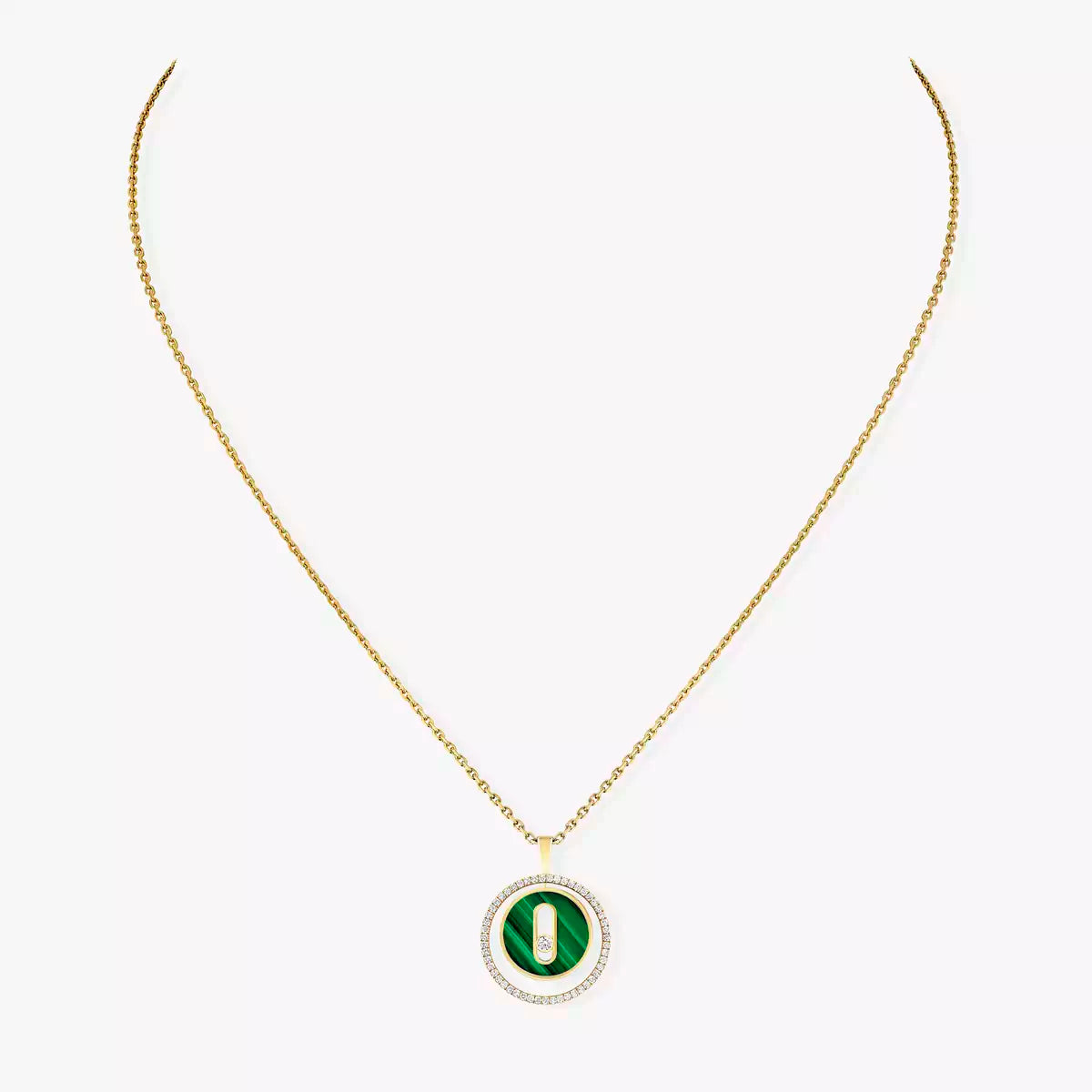 [Regal Jewels]Lucky Move Diamond Necklace in Rose Gold and White Mother-of-Pearl