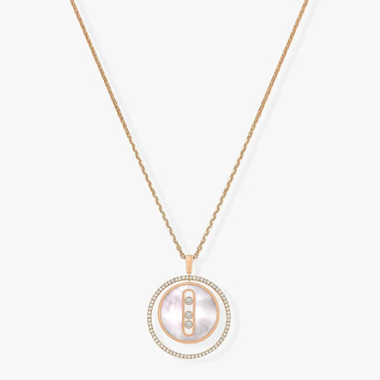[Regal Jewels]LUCKY MOVE MM NACRE BLANCHE DIAMOND NECKLACE