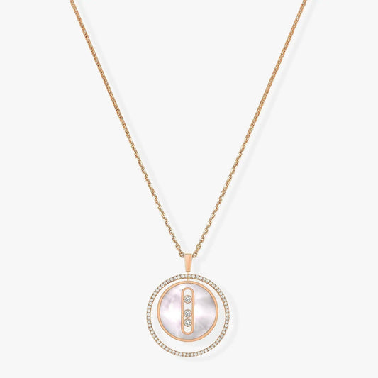 [Regal Jewels]LUCKY MOVE MM NACRE BLANCHE DIAMOND NECKLACE