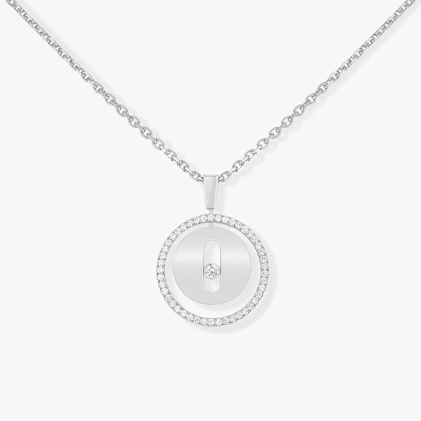 [Regal Jewels]LUCKY MOVE PM NECKLACE SILVER DIAMOND