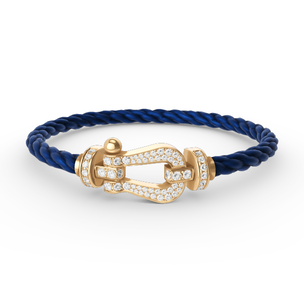 [Regal Jewels]FORCE LARGE HORSESHOE FULL DIAMOND BRACELET GOLD