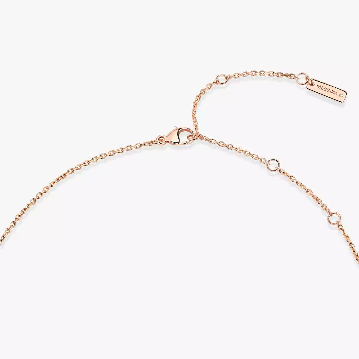 [Regal Jewels]Lucky Eye Diamond Necklace in Rose Gold and Turquoise