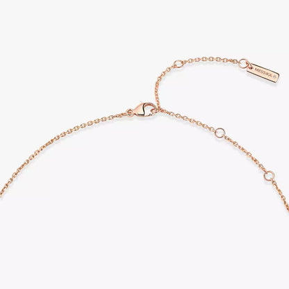 [Regal Jewels]Lucky Eye Diamond Necklace in Rose Gold and Turquoise