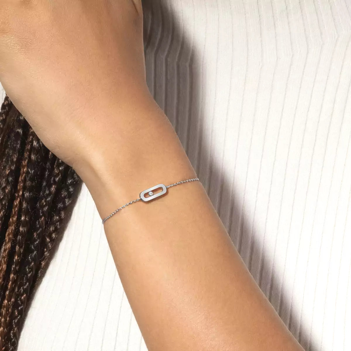 [Regal Jewels]Move Uno Diamond Bracelet