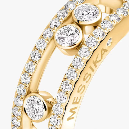 [Regal Jewels] Move Gold Diamond Pave_ Ring