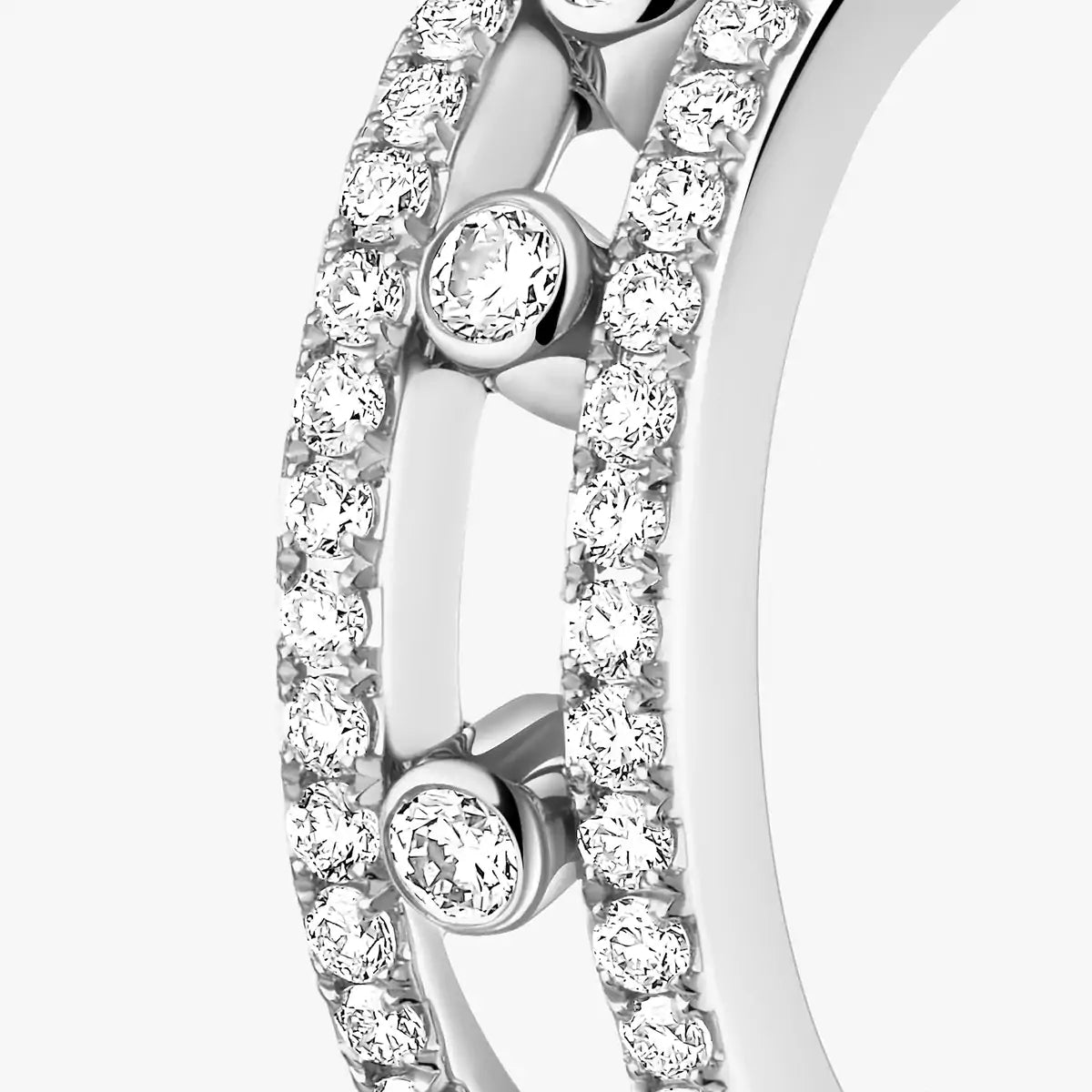 [Regal Jewels]Diamond Pave_ Hoop Earrings Move