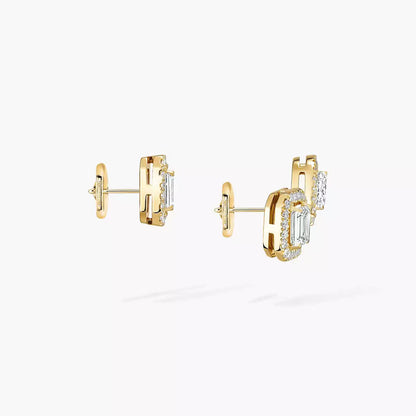 [Regal Jewels]Diamond Earrings 0,10ct My Twin 1+2