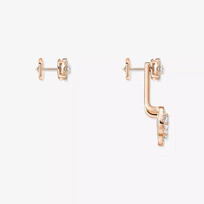 [Regal Jewels] My Twin Trio  Diamond Earrings