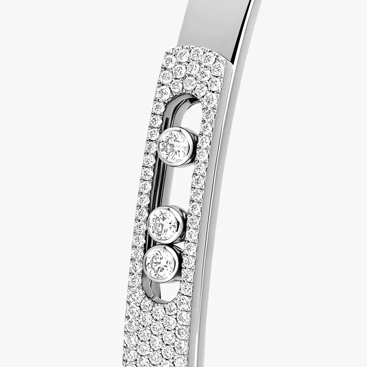[Regal Jewels]Move Noa Rose Gold Pavé Diamond Bangle Bracelet