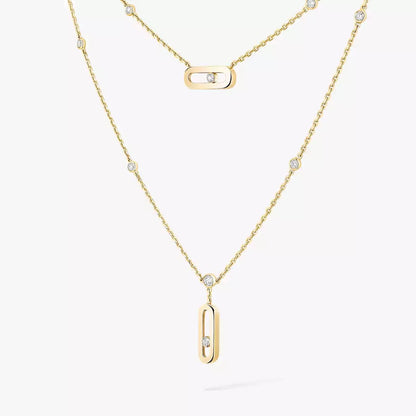 [Regal Jewels] Move Uno Diamond Necklace