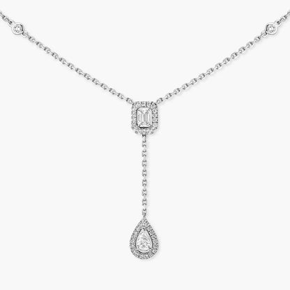 [Regal Jewels]Gold Diamond Tie Necklace