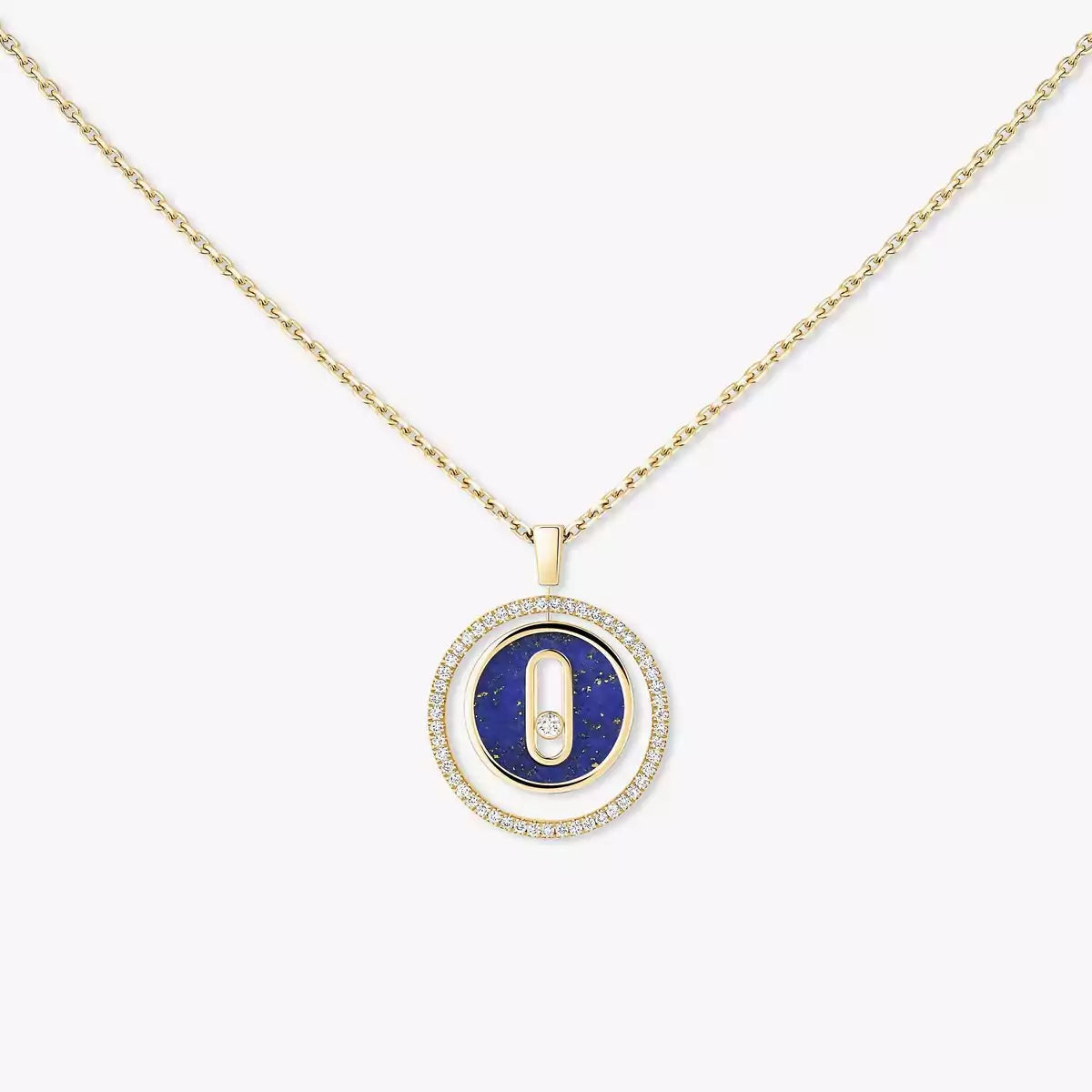 [Regal Jewels]Lucky Move Diamond Necklace in Rose Gold and White Mother-of-Pearl