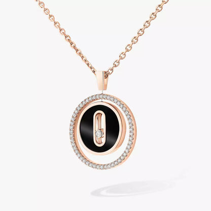 [Regal Jewels]Lucky Move Diamond Necklace in Rose Gold and White Mother-of-Pearl