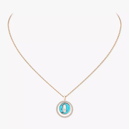 [Regal Jewels]Lucky Move Diamond Necklace in Rose Gold and White Mother-of-Pearl