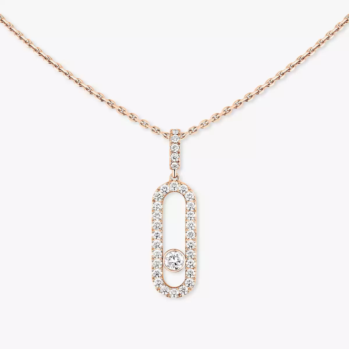[Regal Jewels]Move Uno Diamond Necklace in Rose Gold