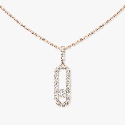[Regal Jewels]Move Uno Diamond Necklace in Rose Gold
