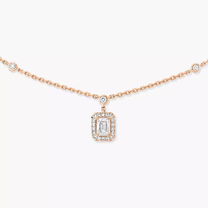 [Regal Jewels]My Twin Diamond Necklace in Silver