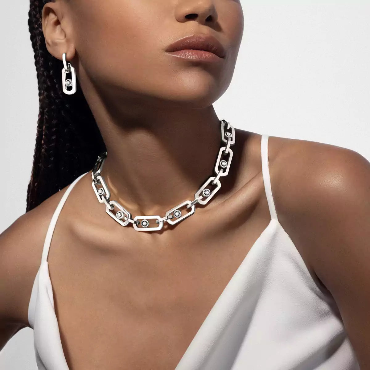 [Regal Jewels]So Move XL Diamond Pendant Earrings