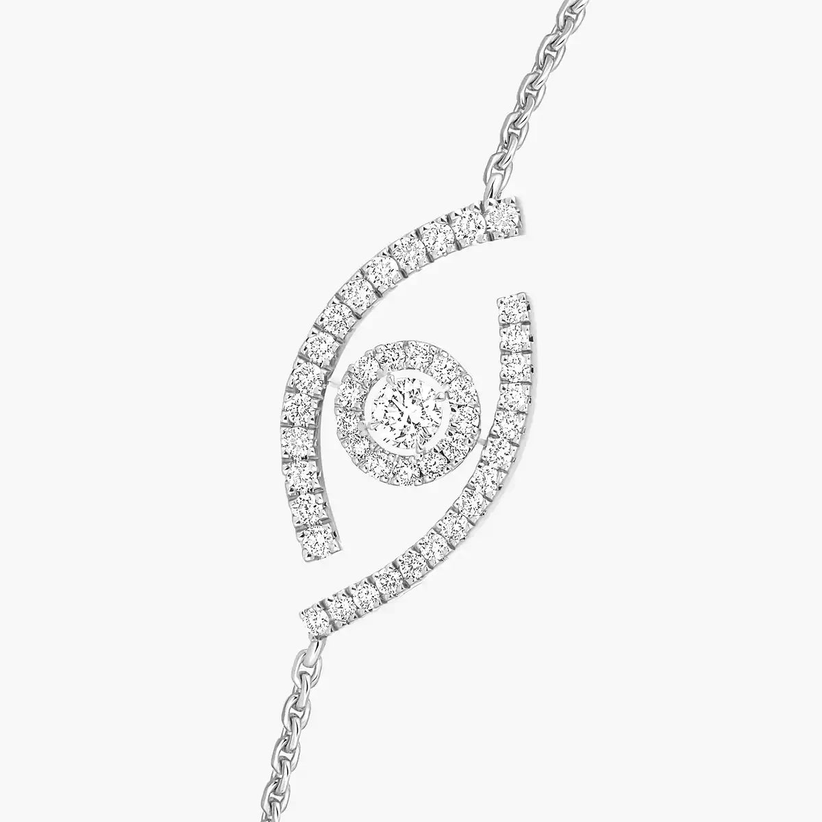 [Regal Jewels]Lucky Eye Pave-Set Diamond Bracelet