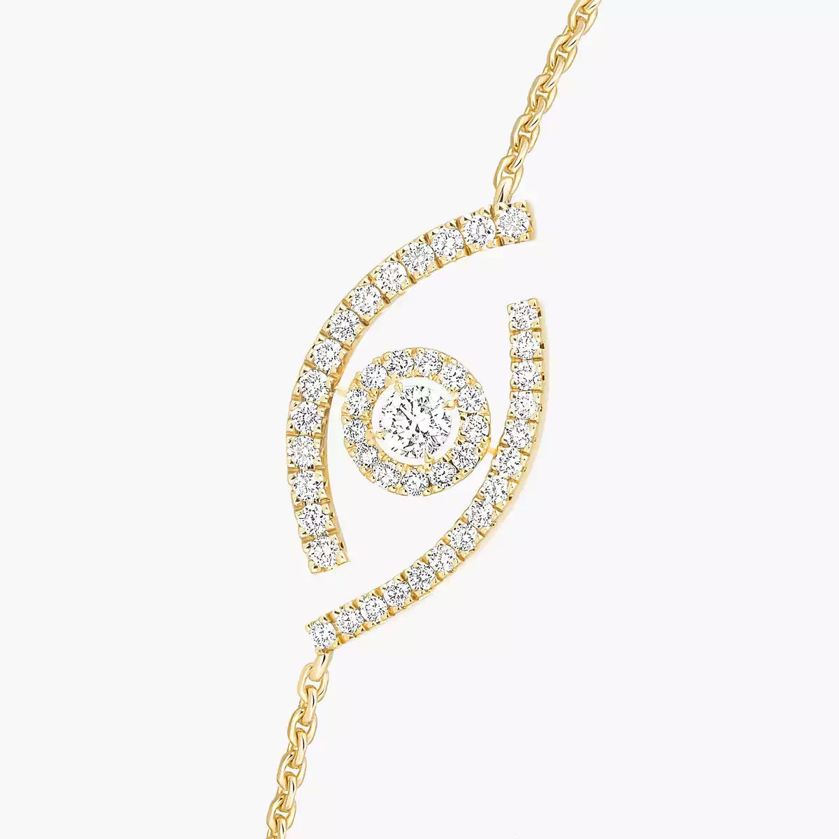 [Regal Jewels]Lucky Eye Pave-Set Diamond Bracelet