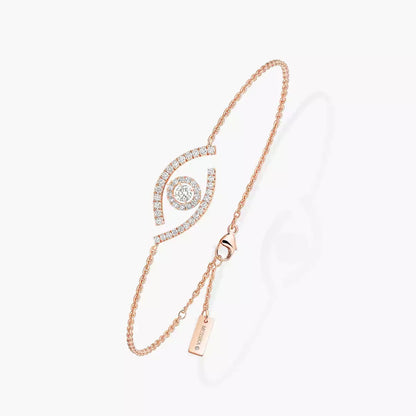 [Regal Jewels]Lucky Eye Pave-Set Diamond Bracelet