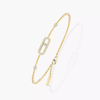 [Regal Jewels]Move Uno Diamond Bracelet
