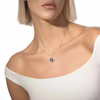 [Regal Jewels]Lucky Move Diamond Necklace in Rose Gold and White Mother-of-Pearl