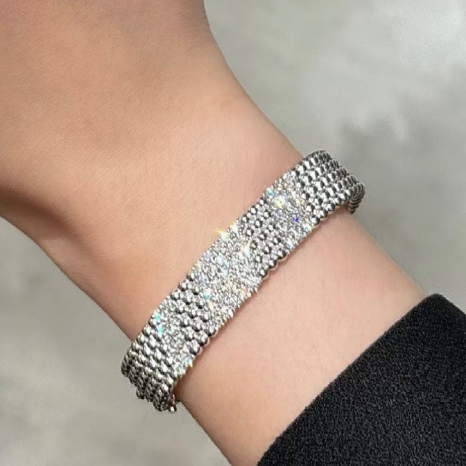 [Regal Jewels]  FIVE-ROW DIAMOND BRACELET