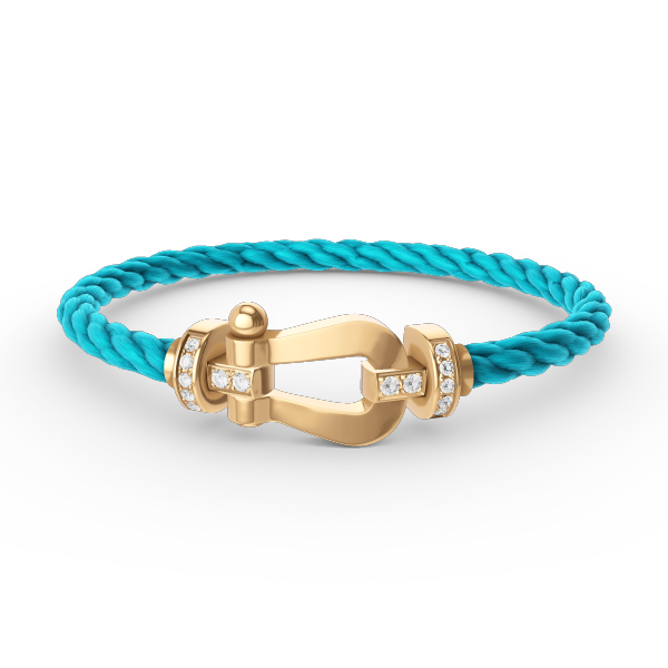 [Regal Jewels]FORCE LARGE HORSESHOE HALF DIAMOND BRACELET GOLD