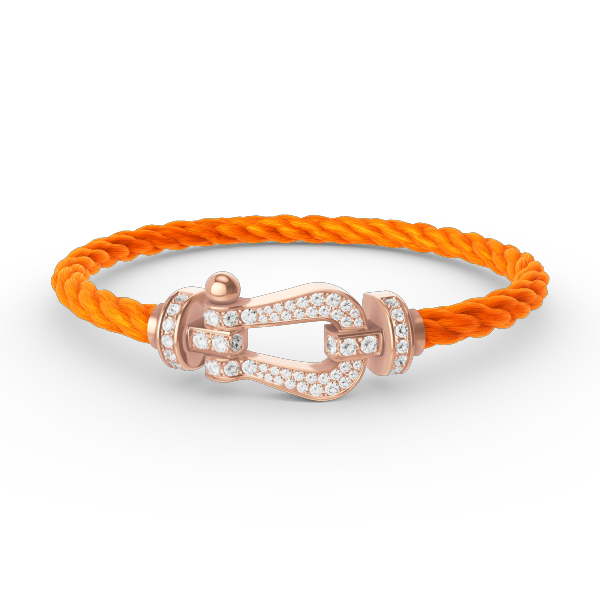 [Regal Jewels]FORCE LARGE HORSESHOE FULL DIAMOND BRACELET ROSE GOLD