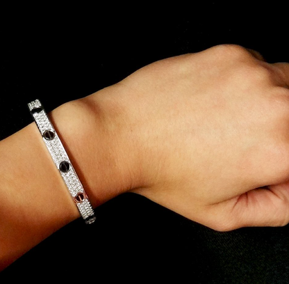 [Regal Jewels]LOVE BRACELET 6.1MM DIAMOND-PAVED CERAMIC
