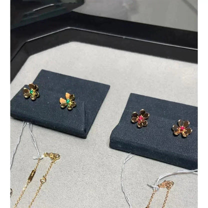 [Regal Jewels]FRIVOLE  FLOWER PINK EARRINGS