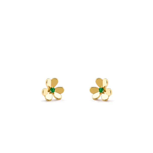 [Regal Jewels]FRIVOLE  FLOWER MALACHITE EARRINGS