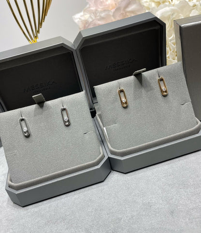 [Regal Jewels]MOVE UNO SMALL 1 DIAMOND EARRINGS
