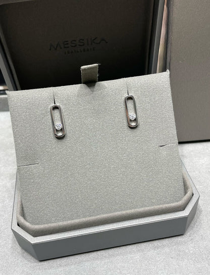 [Regal Jewels]MOVE UNO SMALL 1 DIAMOND EARRINGS
