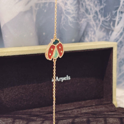 [Regal Jewels]LUCKY SPRING 1 MOTIF PINK GOLD BRACELET