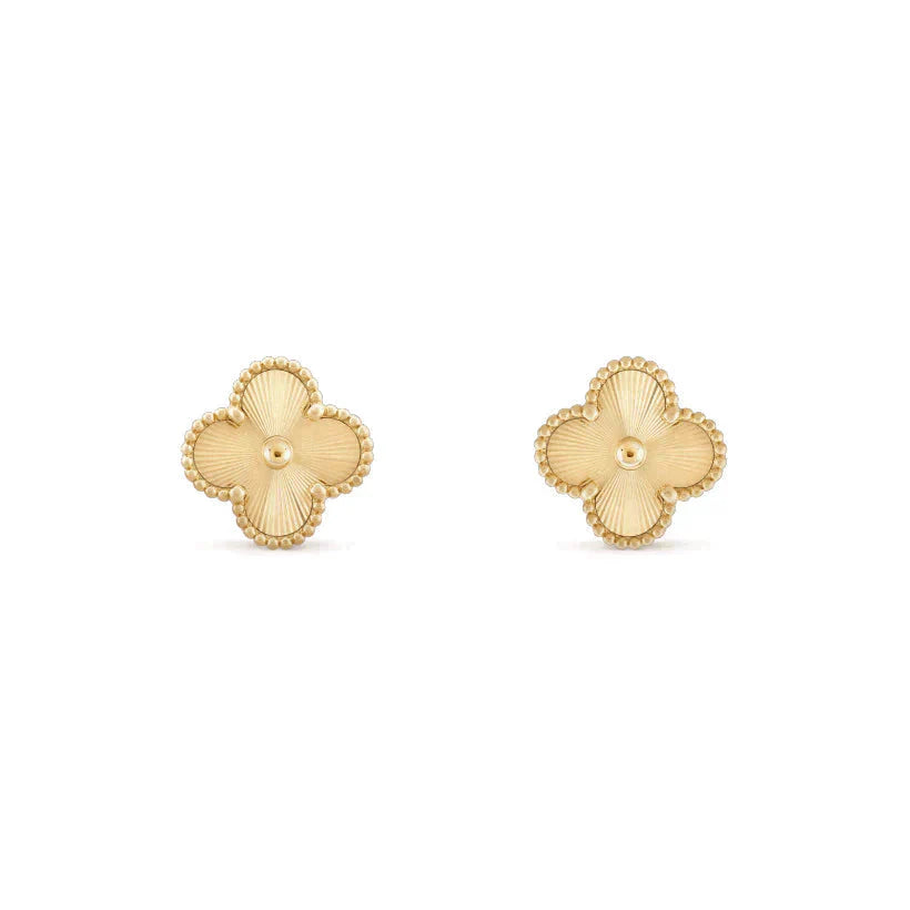 [Regal Jewels]CLOVER MEDIUM 1 MOTIFS LASER EARRINGS